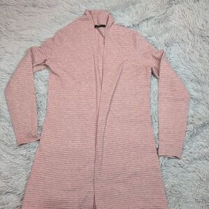 Cyrus Sweater Womens S Pink Cardigan Open Front Cottage Core Comfort Casual